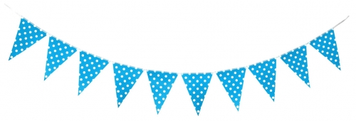 Polka Dot Garland Blue